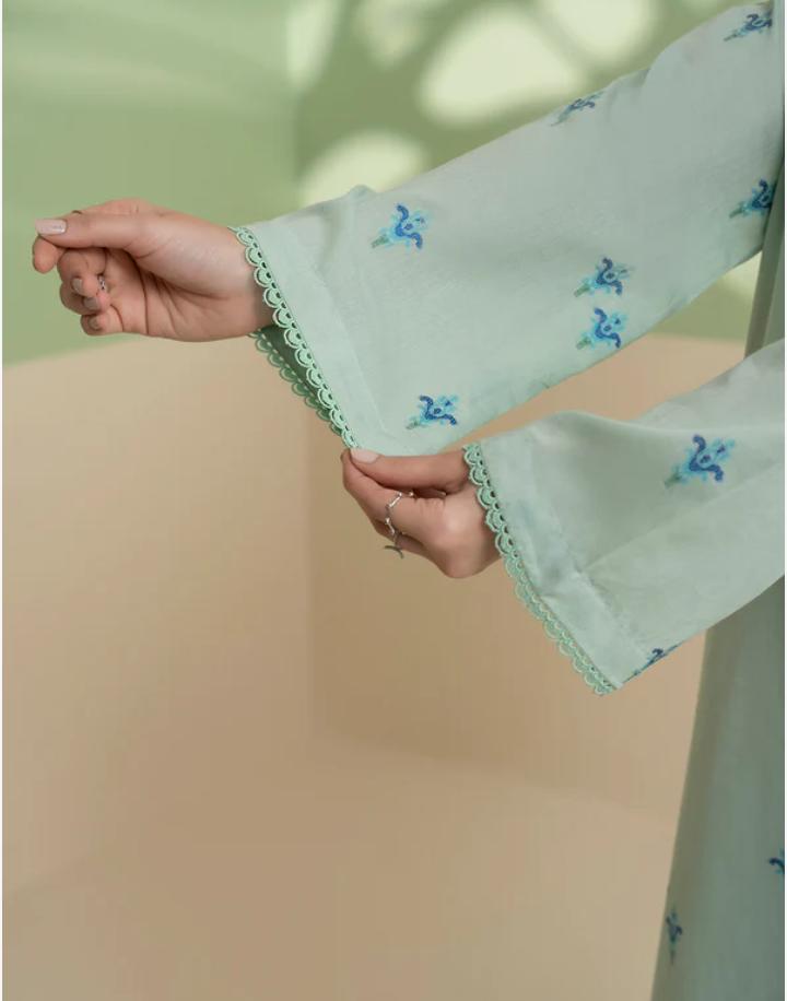 Zellbury 2-Piece Lawn Jacquard Shirt & Trouser - Mint Green view 2