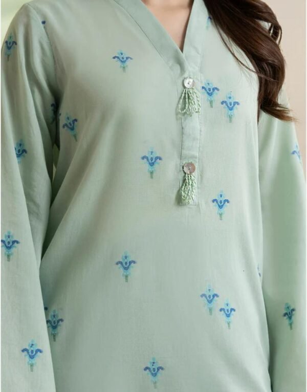 Zellbury 2-Piece Lawn Jacquard Shirt & Trouser - Mint Green