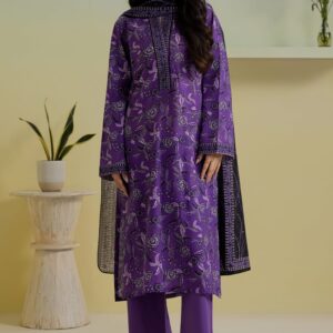 Zellbury 3-Piece Printed Lawn Dress - Purple